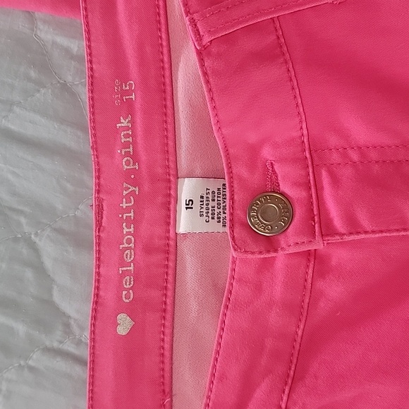 Celebridad Pink Fuchsia Rose Womens Capri Jeans. Size 15. Measures in Descriptio - Picture 5 of 12